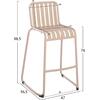 ΣΚΑΜΠΟ ΜΠΑΡ ΑΛΟΥΜΙΝΙΟΥ RACHEL HM6341.04 ΣΑΜΠΑΝΙ 59,5x55x101Υεκ.