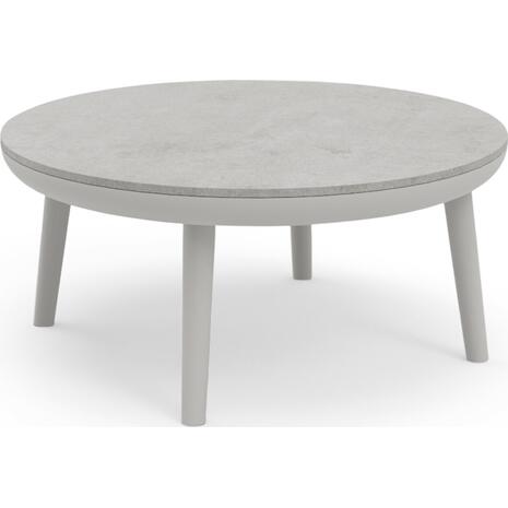 ΤΡΑΠΕΖΑΚΙ ΕΞ.ΧΩΡΟΥ ZODIAC SM6214.02 ΚΡΕΜ ΑΛΟΥΜ.-ΓΚΡΙ 3D PRINT ΓΥΑΛΙ TOP-Φ60x28Υεκ