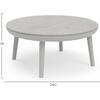 ΤΡΑΠΕΖΑΚΙ ΕΞ.ΧΩΡΟΥ ZODIAC SM6214.02 ΚΡΕΜ ΑΛΟΥΜ.-ΓΚΡΙ 3D PRINT ΓΥΑΛΙ TOP-Φ60x28Υεκ