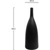 ΕΠΙΤΡΑΠΕΖΙΟ ΚΕΡΑΜΙΚΟ ΔΙΑΚΟΣΜΗΤΙΚΟ GALAD HM4634.02 ΜΑΥΡΟ ΜΑΤ Φ14x39Υεκ