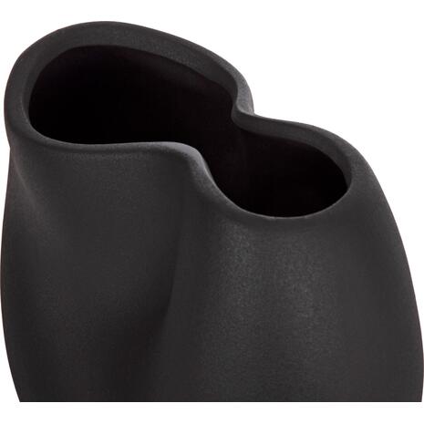 ΕΠΙΤΡΑΠΕΖΙΟ ΚΕΡΑΜΙΚΟ ΔΙΑΚΟΣΜΗΤΙΚΟ GLAZE HM4610.02 ΜΑΥΡΟ ΜΑΤ 26x14x25Υεκ