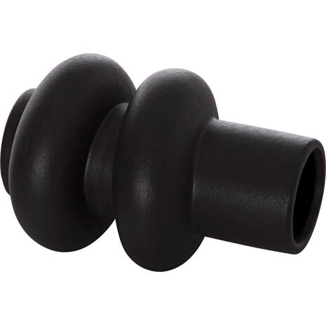 ΕΠΙΤΡΑΠΕΖΙΟ ΚΕΡΑΜΙΚΟ ΔΙΑΚΟΣΜΗΤΙΚΟ ROOK HM4627.02 ΜΑΥΡΟ ΜΑΤ Φ16x25,5Υεκ