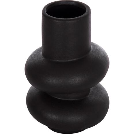 ΕΠΙΤΡΑΠΕΖΙΟ ΚΕΡΑΜΙΚΟ ΔΙΑΚΟΣΜΗΤΙΚΟ ROOK HM4627.02 ΜΑΥΡΟ ΜΑΤ Φ16x25,5Υεκ