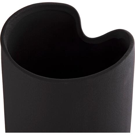 ΕΠΙΤΡΑΠΕΖΙΟ ΚΕΡΑΜΙΚΟ ΔΙΑΚΟΣΜΗΤΙΚΟ GLAZE HM4606.02 ΜΑΥΡΟ ΜΑΤ 17x16,5x37Υεκ