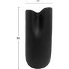 ΕΠΙΤΡΑΠΕΖΙΟ ΚΕΡΑΜΙΚΟ ΔΙΑΚΟΣΜΗΤΙΚΟ GLAZE HM4606.02 ΜΑΥΡΟ ΜΑΤ 17x16,5x37Υεκ