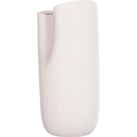 ΕΠΙΤΡΑΠΕΖΙΟ ΚΕΡΑΜΙΚΟ ΔΙΑΚΟΣΜΗΤΙΚΟ GLAZE HM4606.01 ΚΡΥΣΤΑΛΛΙΚΟ ΥΠΟΛΕΥΚΟ 17x16,5x37Υεκ