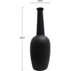 ΕΠΙΤΡΑΠΕΖΙΟ ΚΕΡΑΜΙΚΟ ΔΙΑΚΟΣΜΗΤΙΚΟ ELENDIL HM4592.02 ΜΑΥΡΟ ΜΑΤ Φ10x30Υεκ