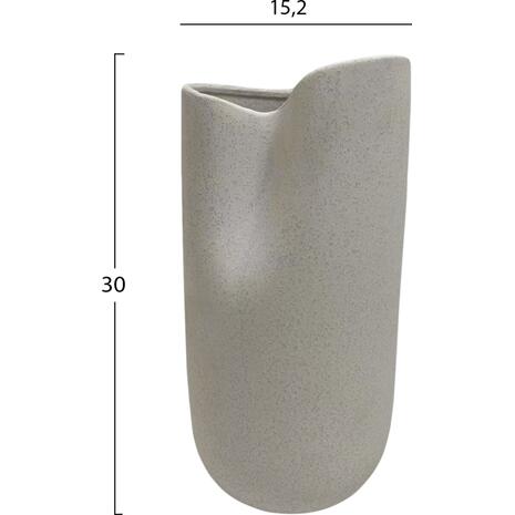 ΕΠΙΤΡΑΠΕΖΙΟ ΚΕΡΑΜΙΚΟ ΔΙΑΚΟΣΜΗΤΙΚΟ GLAZE HM4607.01 ΥΠΟΛΕΥΚΟ ΚΡΥΣΤΑΛΛΙΚΟ 15x15x30Υεκ