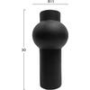 ΕΠΙΤΡΑΠΕΖΙΟ ΚΕΡΑΜΙΚΟ ΔΙΑΚΟΣΜΗΤΙΚΟ SCEPTER HM4605.02 ΜΑΥΡΟ ΜΑΤ Φ15x30Υ εκ.