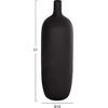 ΕΠΙΤΡΑΠΕΖΙΟ ΚΕΡΑΜΙΚΟ ΔΙΑΚΟΣΜΗΤΙΚΟ GALAD HM4623.02 ΜΑΥΡΟ ΜΑΤ Φ18x57Υεκ