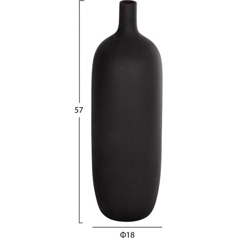 ΕΠΙΤΡΑΠΕΖΙΟ ΚΕΡΑΜΙΚΟ ΔΙΑΚΟΣΜΗΤΙΚΟ GALAD HM4623.02 ΜΑΥΡΟ ΜΑΤ Φ18x57Υεκ