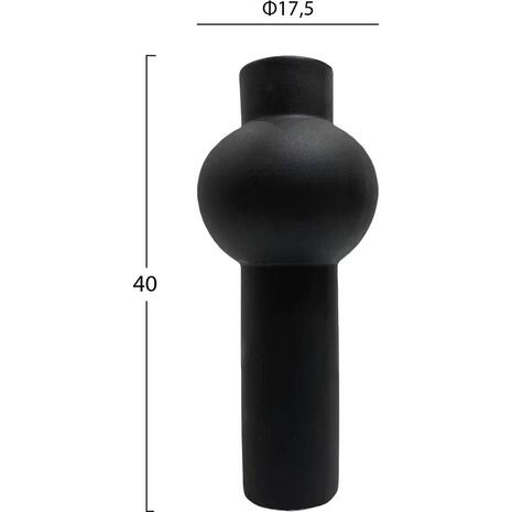 ΕΠΙΤΡΑΠΕΖΙΟ ΚΕΡΑΜΙΚΟ ΔΙΑΚΟΣΜΗΤΙΚΟ SCEPTER HM4604.02 ΜΑΥΡΟ ΜΑΤ Φ17x39Υεκ