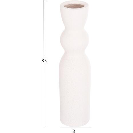 ΕΠΙΤΡΑΠΕΖΙΟ ΚΕΡΑΜΙΚΟ ΔΙΑΚΟΣΜΗΤΙΚΟ SCEPTER HM4614.01 ΚΡΥΣΤΑΛΛΙΚΟ ΥΠΟΛΕΥΚΟ Φ8x35Υεκ