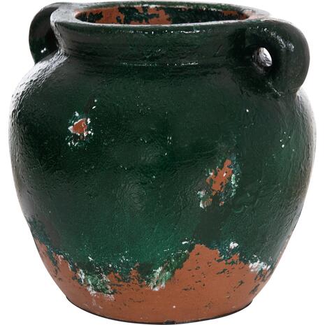ΔΙΑΚΟΣΜΗΤΙΚΟ ΒΑΖΟ HM4380 ΤΕΡΑΚΟΤΑ ΣΕ ANTIQUE ΠΡΑΣΙΝΗ ΑΠΟΧΡΩΣΗ Φ26Χ26Yεκ.