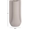 ΕΠΙΤΡΑΠΕΖΙΟ ΚΕΡΑΜΙΚΟ ΔΙΑΚΟΣΜΗΤΙΚΟ GLAZE HM4612.03 ΓΚΡΙ ΜΑΤ Φ14x29Υεκ