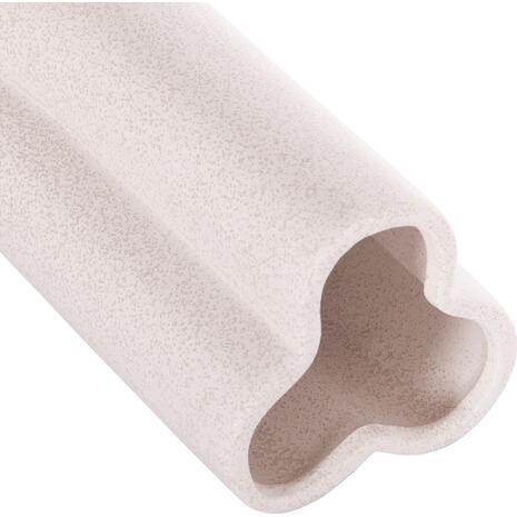 ΕΠΙΤΡΑΠΕΖΙΟ ΚΕΡΑΜΙΚΟ ΔΙΑΚΟΣΜΗΤΙΚΟ GLAZE HM4612.01 ΚΡΥΣΤΑΛΛΙΚΟ ΥΠΟΛΕΥΚΟ Φ14x29Υεκ