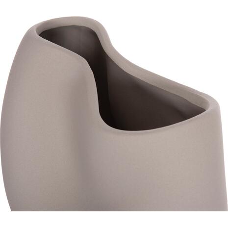 ΕΠΙΤΡΑΠΕΖΙΟ ΚΕΡΑΜΙΚΟ ΔΙΑΚΟΣΜΗΤΙΚΟ GLAZE HM4610.03 ΓΚΡΙ ΜΑΤ 26x14x25Υεκ