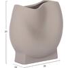 ΕΠΙΤΡΑΠΕΖΙΟ ΚΕΡΑΜΙΚΟ ΔΙΑΚΟΣΜΗΤΙΚΟ GLAZE HM4610.03 ΓΚΡΙ ΜΑΤ 26x14x25Υεκ