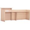 ΓΡΑΦΕΙΟ ΥΠΟΔΟΧΗΣ DALTON HM2068.02 ΜΕΛΑΜΙΝΗ ΣΕ SONAMA-ΜΠΕΖ 240x80x106Υεκ.