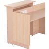 ΓΡΑΦΕΙΟ ΥΠΟΔΟΧΗΣ DALTON HM2068.02 ΜΕΛΑΜΙΝΗ ΣΕ SONAMA-ΜΠΕΖ 240x80x106Υεκ.