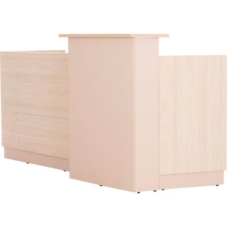 ΓΡΑΦΕΙΟ ΥΠΟΔΟΧΗΣ DALTON HM2068.02 ΜΕΛΑΜΙΝΗ ΣΕ SONAMA-ΜΠΕΖ 240x80x106Υεκ.