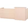 ΓΡΑΦΕΙΟ ΥΠΟΔΟΧΗΣ DALTON HM2068.02 ΜΕΛΑΜΙΝΗ ΣΕ SONAMA-ΜΠΕΖ 240x80x106Υεκ.