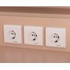 ΓΡΑΦΕΙΟ ΥΠΟΔΟΧΗΣ DALTON HM2068.02 ΜΕΛΑΜΙΝΗ ΣΕ SONAMA-ΜΠΕΖ 240x80x106Υεκ.