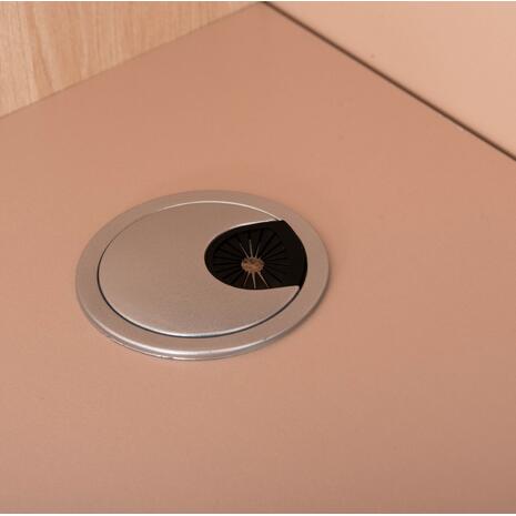 ΓΡΑΦΕΙΟ ΥΠΟΔΟΧΗΣ DALTON HM2068.02 ΜΕΛΑΜΙΝΗ ΣΕ SONAMA-ΜΠΕΖ 240x80x106Υεκ.