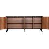 ΜΠΟΥΦΕΣ ΜΕΛΑΜΙΝΗΣ KRUDEN HM9446.11 ΜΑΥΡΟ-ΦΥΣΙΚΟ 180x40x78.6Υεκ.