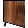 ΜΠΟΥΦΕΣ ΜΕΛΑΜΙΝΗΣ KRUDEN HM9446.11 ΜΑΥΡΟ-ΦΥΣΙΚΟ 180x40x78.6Υεκ.