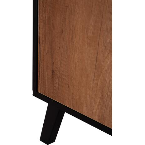 ΜΠΟΥΦΕΣ ΜΕΛΑΜΙΝΗΣ KRUDEN HM9446.11 ΜΑΥΡΟ-ΦΥΣΙΚΟ 180x40x78.6Υεκ.