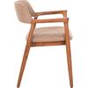 ΠΟΛΥΘΡΟΝΑ JAMES HM18259 TEAK WOOD ΜΕ ΣΑΜΠΑΝΙ ΥΦΑΣΜΑ 57x52x76Υεκ.