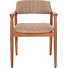 ΠΟΛΥΘΡΟΝΑ JAMES HM18259 TEAK WOOD ΜΕ ΣΑΜΠΑΝΙ ΥΦΑΣΜΑ 57x52x76Υεκ.