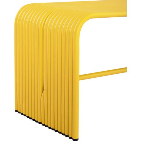 ΠΑΓΚΑΚΙ 2-ΘΕΣΙΟ ΣΕΙΡΑ INTREPID HM6327.06 ΑΛΟΥΜΙΝΙΟ ΣΕ ΚΙΤΡΙΝΟ ΧΡΩΜΑ 109,5x37,5x40,5Υεκ.
