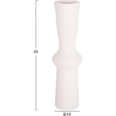 ΕΠΙΤΡΑΠΕΖΙΟ ΚΕΡΑΜΙΚΟ ΔΙΑΚΟΣΜΗΤΙΚΟ SCEPTER HM4637.01 ΚΡΥΣΤΑΛΛΙΚΟ ΥΠΟΛΕΥΚΟ Φ14x50Υεκ