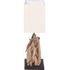 ΕΠΙΤΡΑΠΕΖΙΟ ΟΡΘΟΓΩΝΙΟ ΦΩΤΙΣΤΙΚΟ TWIGGY HM4424 DRIFTWOOD & ΛΕΥΚΟ ΚΑΠΕΛΟ 35.5x15x47Υεκ.