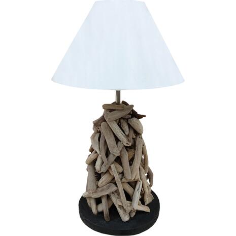 ΕΠΙΤΡΑΠΕΖΙΟ ΦΩΤΙΣΤΙΚΟ TWIGGY HM4423 DRIFTWOOD & ΛΕΥΚΟ ΚΑΠΕΛΟ Φ35x61Υεκ.