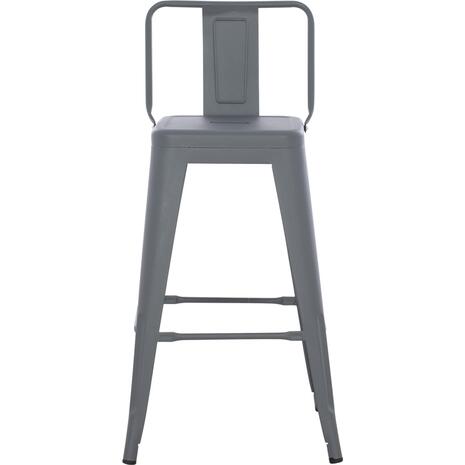 ΣΚΑΜΠΟ ΜΠΑΡ ΜΕΣΑΙΟΥ ΥΨΟΥΣ ΜΕΤΑΛΛΙΚΟ MELITA-PRO HM8574.50 ΓΚΡΙ 43x43x88Υεκ. (Γκρι)