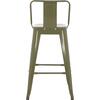 ΣΚΑΜΠΟ ΜΠΑΡ ΜΕΣΑΙΟΥ ΥΨΟΥΣ ΜΕΤΑΛΛΙΚΟ MELITA-PRO HM8574.43 DARK OLIVE GREEN 43x43x88Υεκ. (Βαθύ πράσινο)