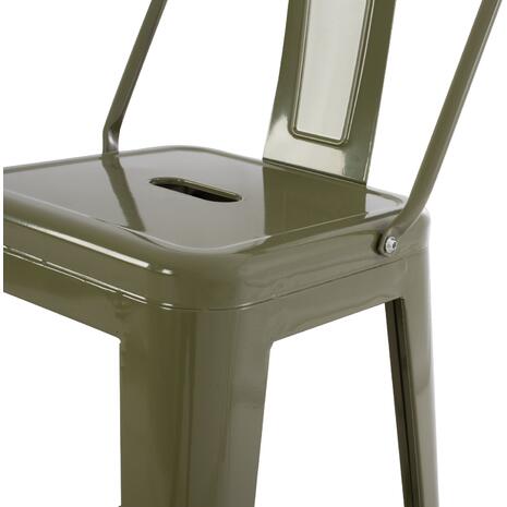 ΣΚΑΜΠΟ ΜΠΑΡ ΜΕΣΑΙΟΥ ΥΨΟΥΣ ΜΕΤΑΛΛΙΚΟ MELITA-PRO HM8574.43 DARK OLIVE GREEN 43x43x88Υεκ. (Βαθύ πράσινο)