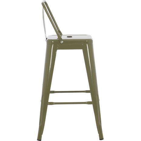 ΣΚΑΜΠΟ ΜΠΑΡ ΜΕΣΑΙΟΥ ΥΨΟΥΣ ΜΕΤΑΛΛΙΚΟ MELITA-PRO HM8574.43 DARK OLIVE GREEN 43x43x88Υεκ. (Βαθύ πράσινο)