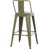 ΣΚΑΜΠΟ ΜΠΑΡ ΜΕΣΑΙΟΥ ΥΨΟΥΣ ΜΕΤΑΛΛΙΚΟ MELITA-PRO HM8574.43 DARK OLIVE GREEN 43x43x88Υεκ. (Βαθύ πράσινο)