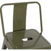 ΣΚΑΜΠΟ ΜΠΑΡ ΜΕΣΑΙΟΥ ΥΨΟΥΣ ΜΕΤΑΛΛΙΚΟ MELITA-PRO HM8574.43 DARK OLIVE GREEN 43x43x88Υεκ. (Βαθύ πράσινο)