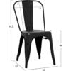 ΚΑΡΕΚΛΑ ΜΕΤΑΛΛΙΚΗ MELITA-PRO HM8641.42 ΜΑΥΡΟ ΜΑΤ 44x47x84.5Υεκ. (Μαύρο)