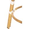 ΣΚΑΜΠΟ ΑΛΟΥΜΙΝΙΟΥ CHINO HM6285.03 BAMBOO LOOK-TEXTILENE ΛΕΥΚΟ-ΜΑΥΡΟ Φ36x46Υεκ.