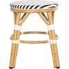 ΣΚΑΜΠΟ ΑΛΟΥΜΙΝΙΟΥ CHINO HM6285.03 BAMBOO LOOK-TEXTILENE ΛΕΥΚΟ-ΜΑΥΡΟ Φ36x46Υεκ.