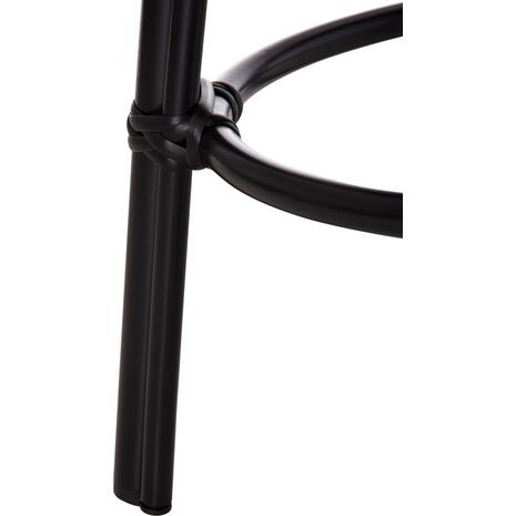 ΣΚΑΜΠΟ ΑΛΟΥΜΙΝΙΟΥ CHINO HM6285.02 BAMBOO LOOK & TEXTILENE ΣΕ ΜΑΥΡΟ Φ36x46Υεκ.