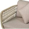 MARK Set Σαλόνι Κήπου 4τεμ, Acacia Φυσικό, Μαξιλάρια Μπεζ Rope Wicker Μπεζ (Ε2360,2)