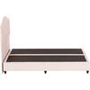 ΚΡΕΒΑΤΙ MALENA HM638.22 ΜΠΕΖ ΥΦΑΣΜΑ Τ. NUBUCK ΓΙΑ ΣΤΡΩΜΑ 150x200εκ.