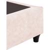 ΚΡΕΒΑΤΙ MALENA HM638.22 ΜΠΕΖ ΥΦΑΣΜΑ Τ. NUBUCK ΓΙΑ ΣΤΡΩΜΑ 150x200εκ.